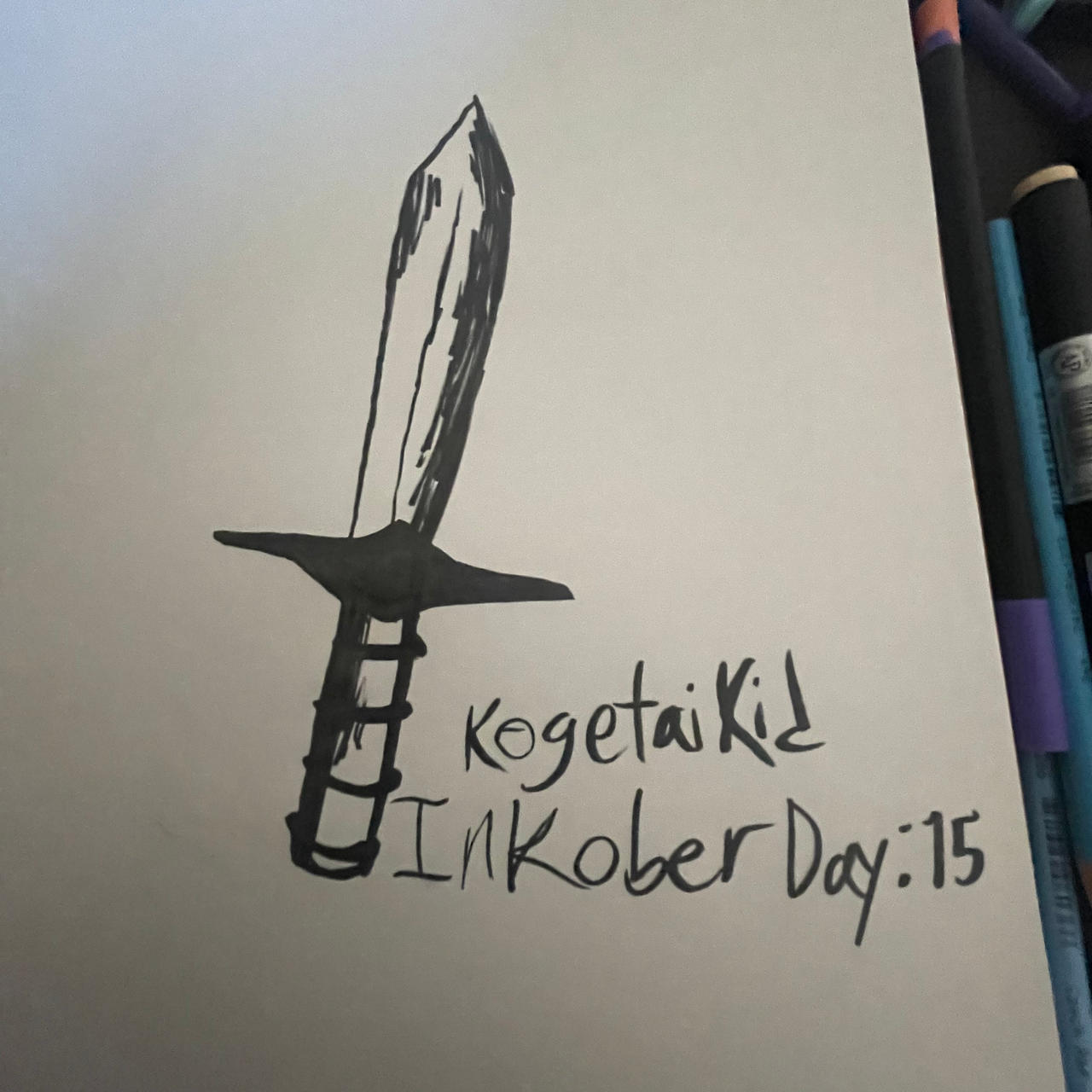 SCP Themed inktober day 15: Dagger with SCP-960 by Zoomiearia on