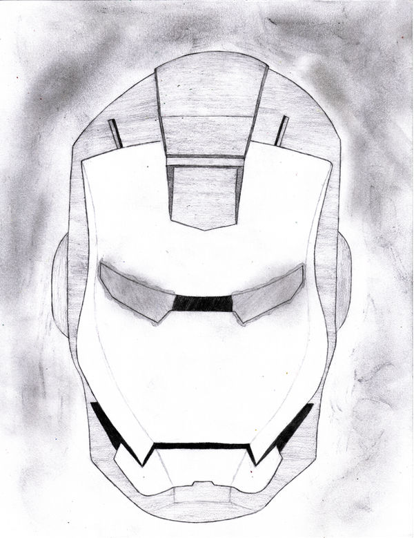Iron Man Helmet Sketch by MacLPirata on DeviantArt