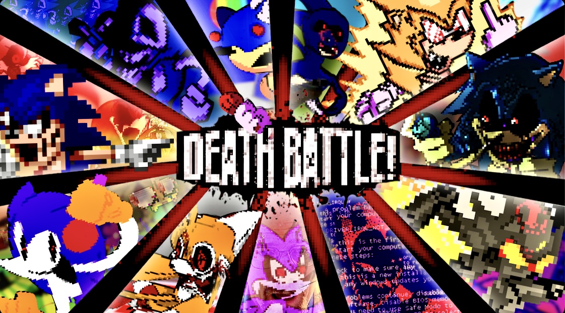 Decided to make a thumbnail and OST art for a Match-up I really like,  Fleetway Super Sonic vs Sonic.EXE! : r/DeathBattleMatchups
