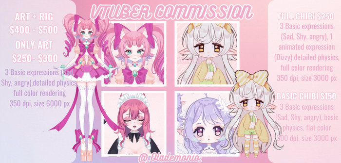 VTUBER COMMISSION OPEN!!