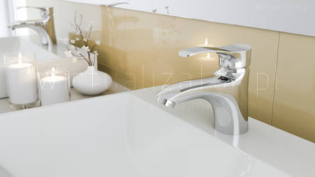 Basin tap - full CGI.