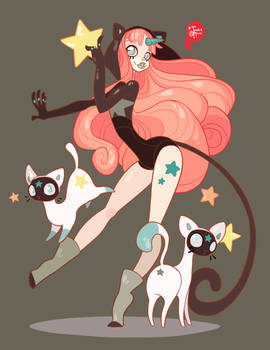 CatStar and her Ghost Cats