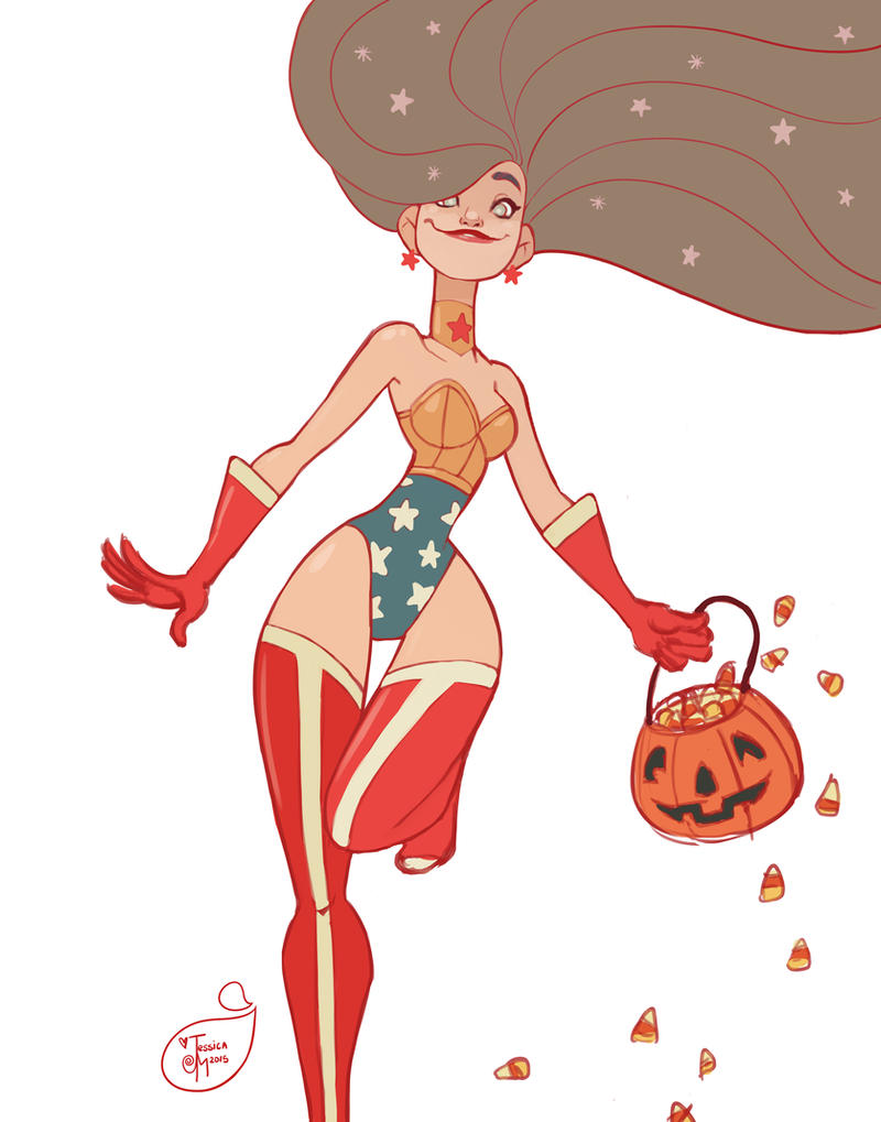 Halloween Character Design - Wonder Woman