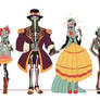 Character Design - Day of the Dead Family