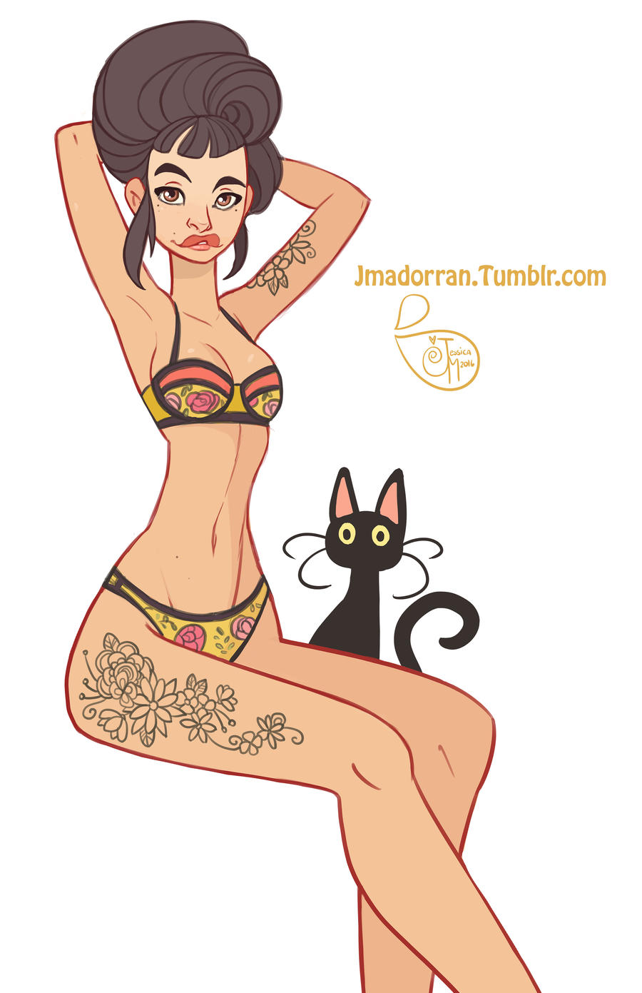 Character Design - Swimsuit Pin Up