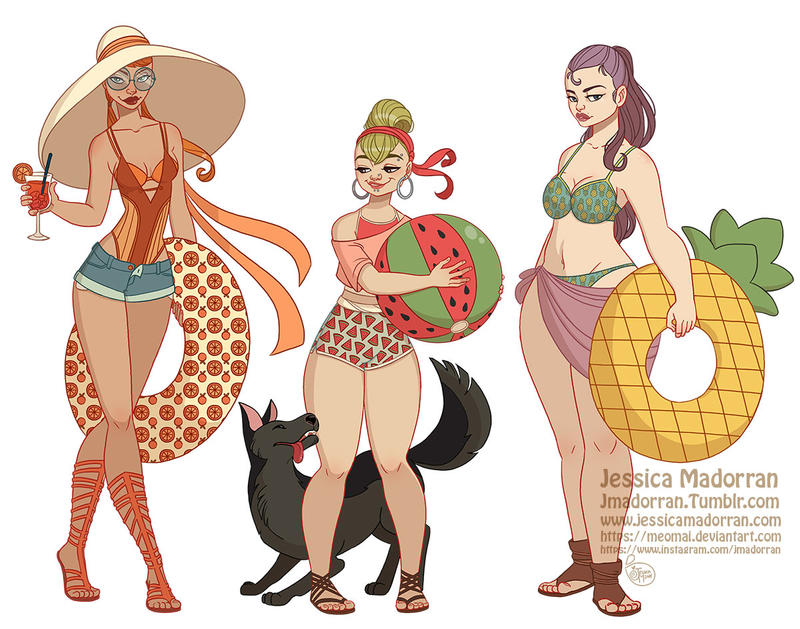 Character Design - Beach Wear