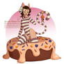 Drawlloween - Cheshire Cat Donut