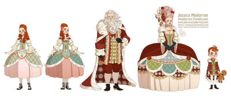 Character Design - Santa Family