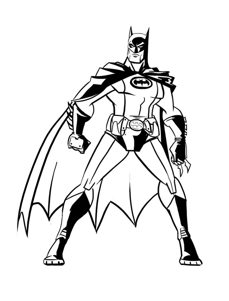 Batman Coloring Page by HuLaHo Coloring Pages on Dribbble