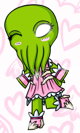 Pretty Fighter Cthulhu chibi