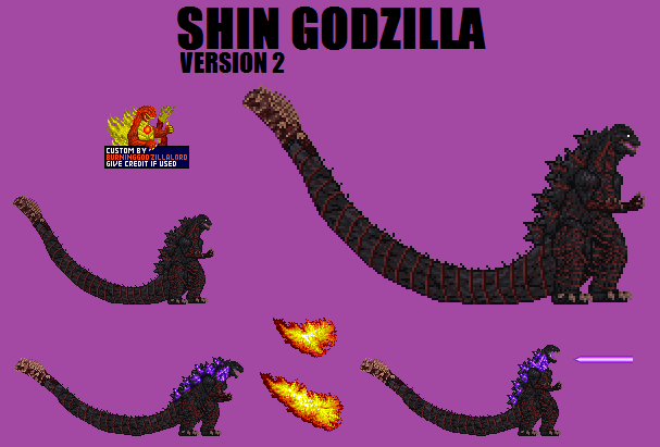 Shin Godzilla v2 Custom Sprite