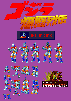 Jet Jaguar Battle Legends Sprite Sheet by Burninggodzillalord on DeviantArt