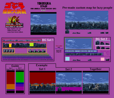 Godzilla Kaiju Daikessen: Yokosuka Sprite Sheet