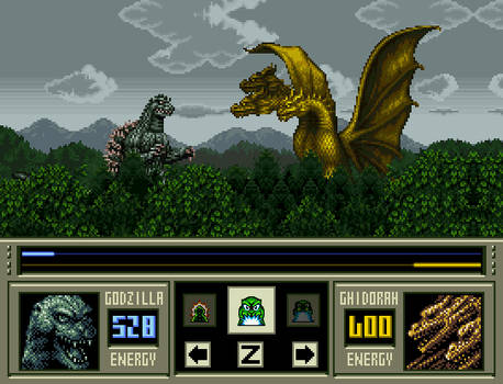 Super Godzilla Returns - New Battle System Mock-up
