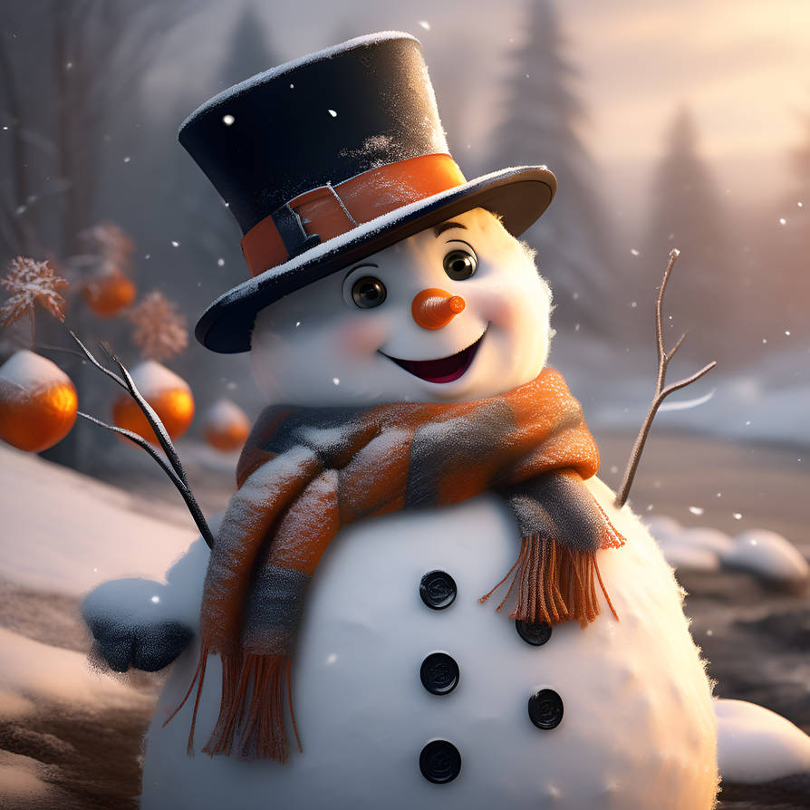 Snowman by Akvaarium on DeviantArt