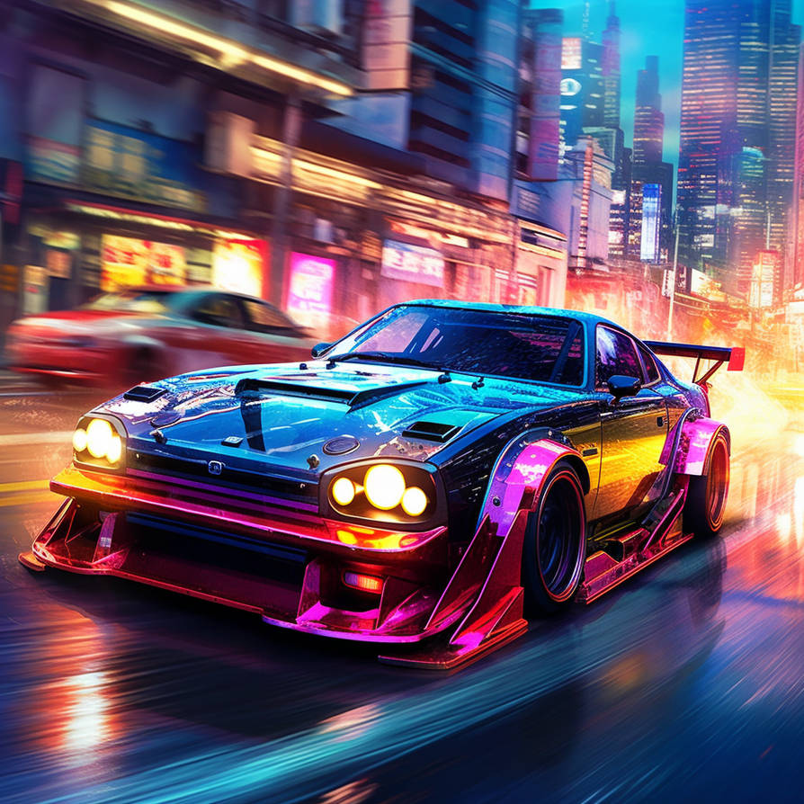 Tokyo night racing by Akvaarium on DeviantArt