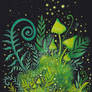 Dreamlike magical forest