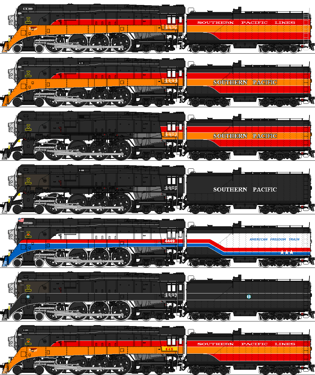 Deviantart Sp Train Southern Pacific Class GS-4 by omega-steam on DeviantArt