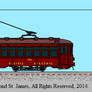 Painted Pacific Electric Birneys