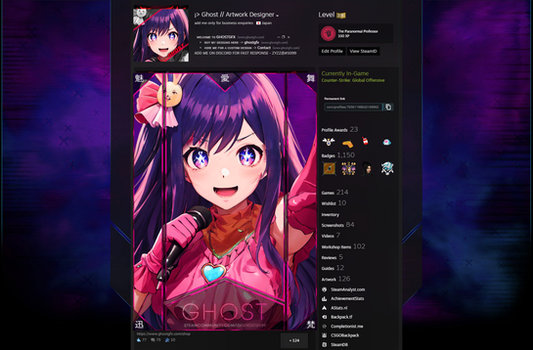 Animated Steam Profile Artwork - Hu Tao by LoshyV3 on DeviantArt