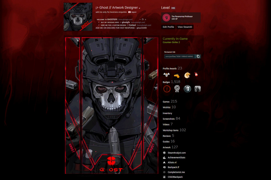 Ghost | Call of Duty Steam Artwork by ghost5099 on DeviantArt