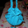 Blue Crochet Bag