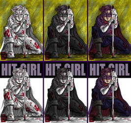 HIT-GIRL cover fan art variations