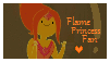 Flame Princess Fan Stamp