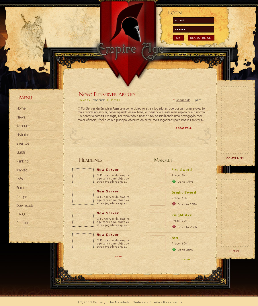 Empire Age - MMORPG Design