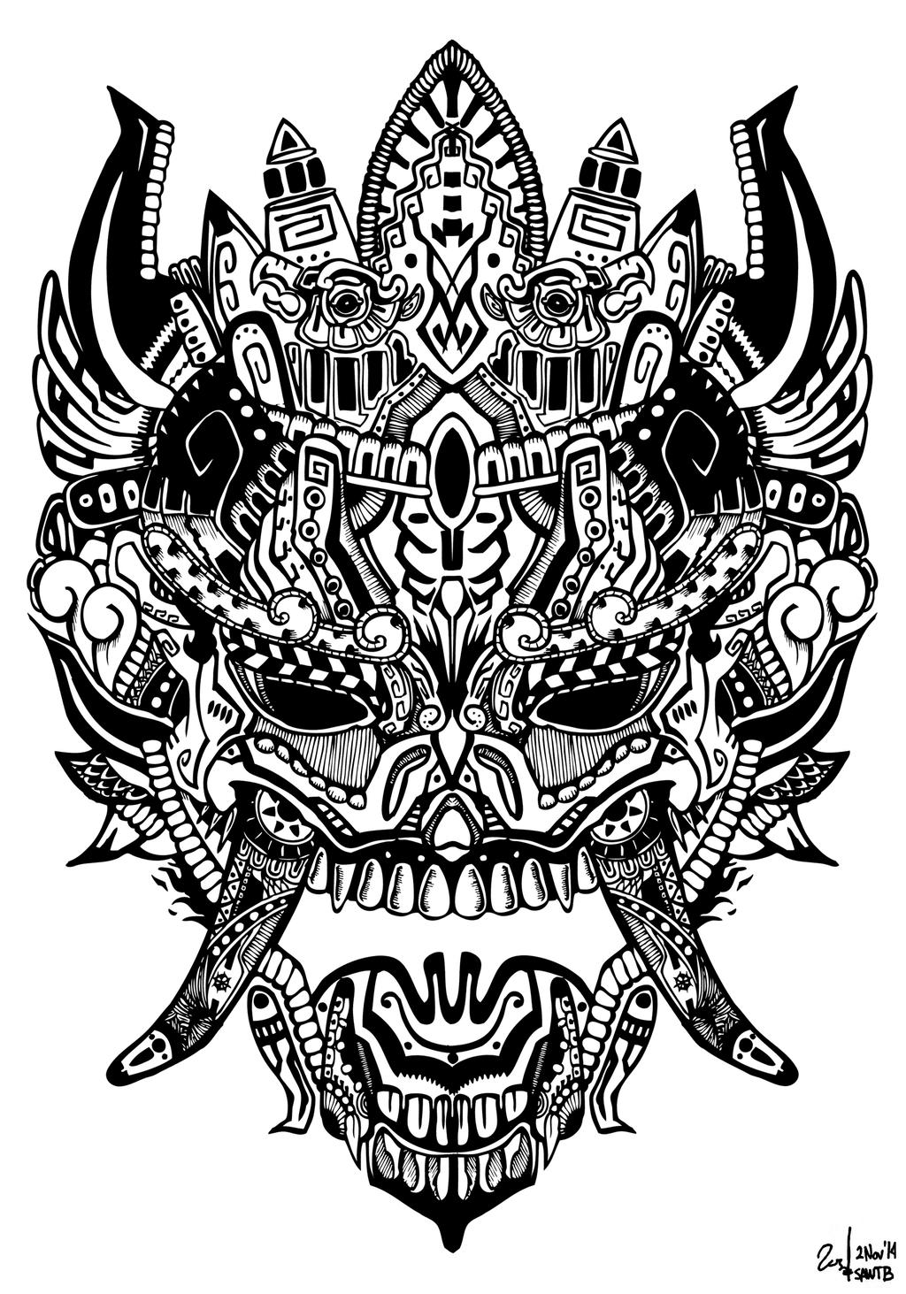 Aztec Monster by Black02 on DeviantArt