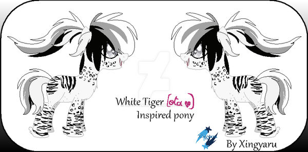 SOLD - OTA White Tiger Pony