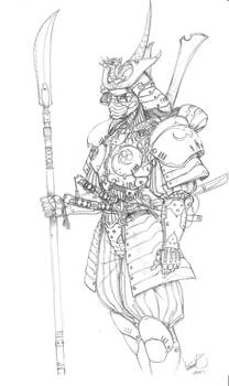 Samurai mech suit