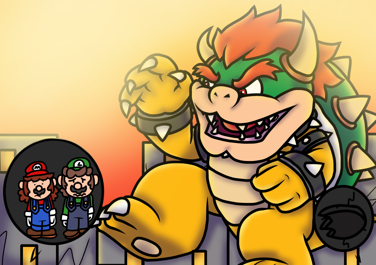 Bowser Stomping through the city