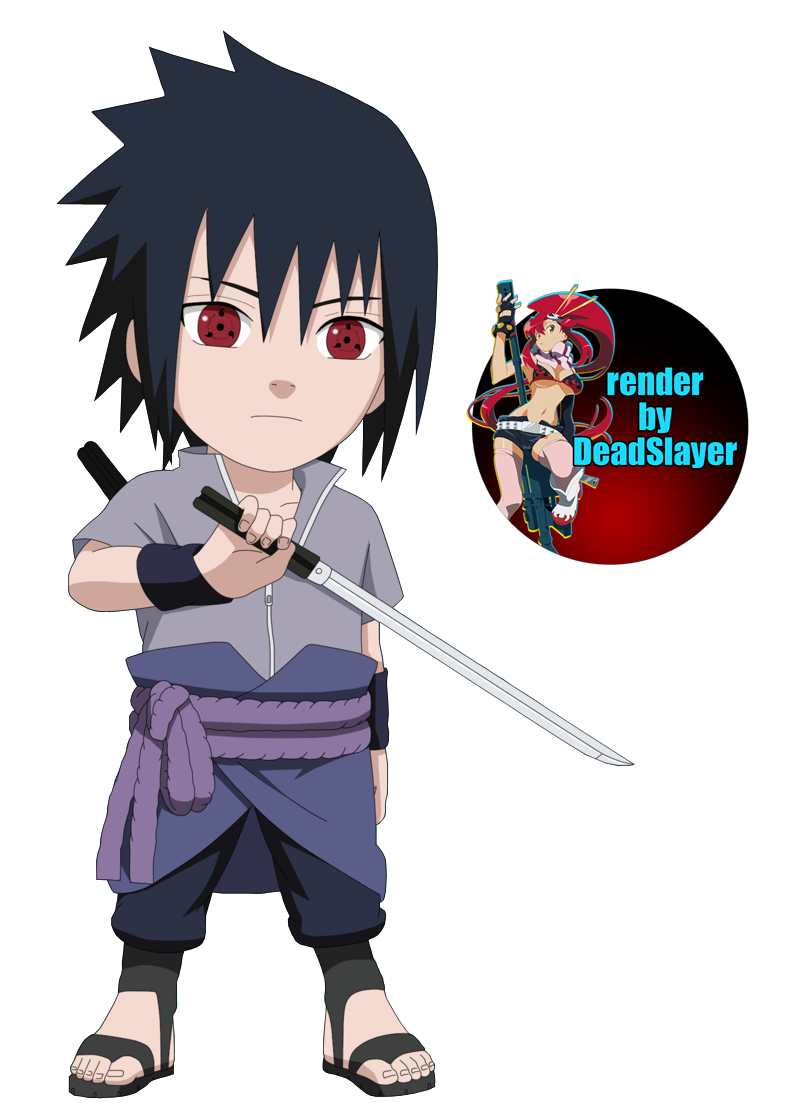 chibi sasuke uchiha render