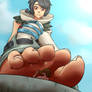 Giantess Zinnia's Stinky Foot