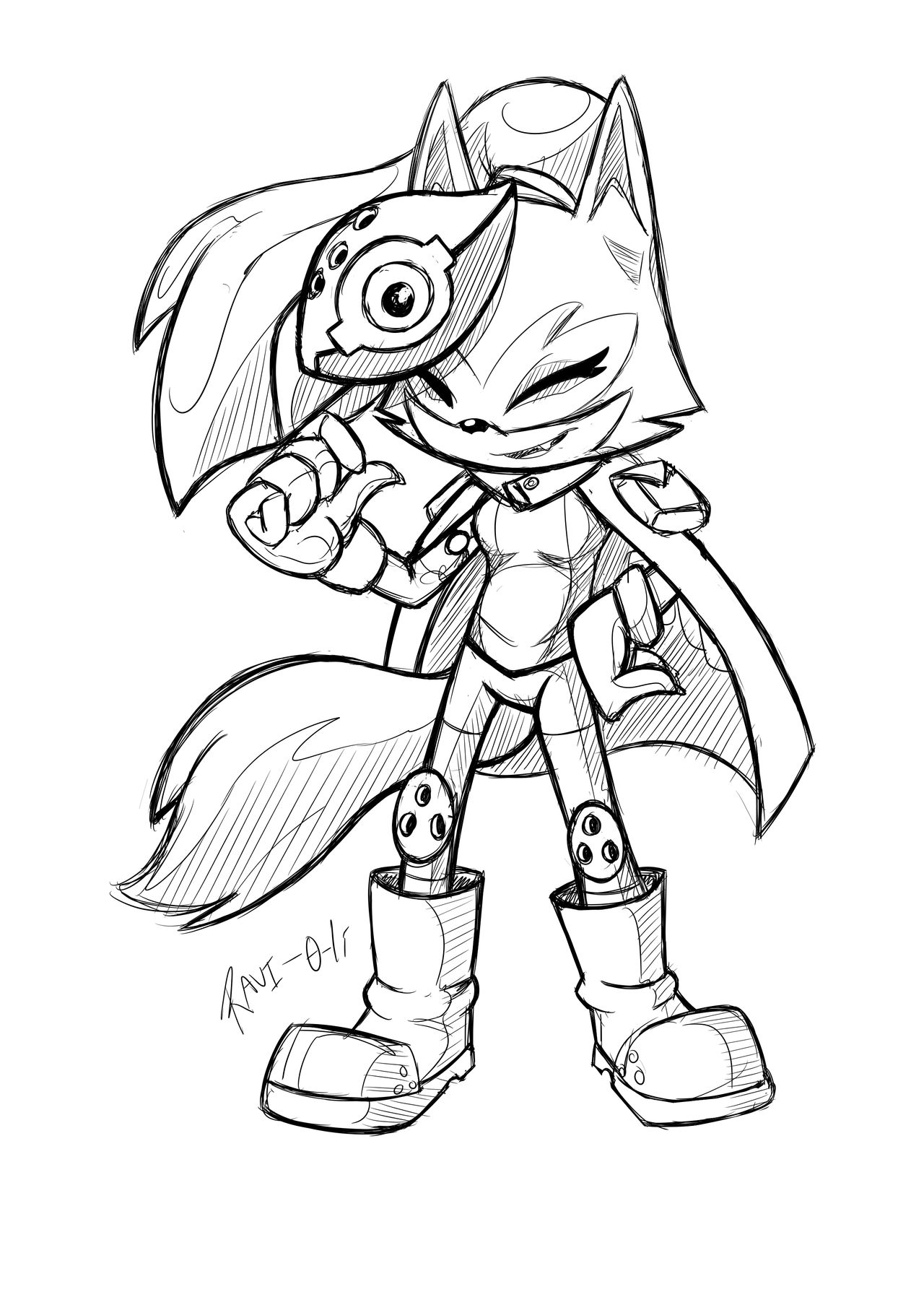 Whisper Sonic Coloring Pages