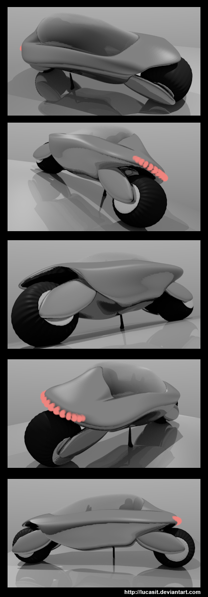 Futuristic Motorcycle