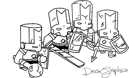 Castle Crashers (coloured) Drawing by Dan1480 - DragoArt