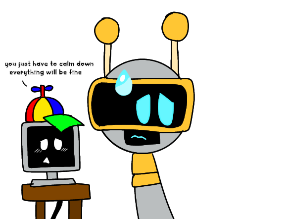 Fun bot worried by HastuneMary on DeviantArt