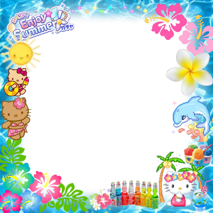 Boder Core Tropicalcore border by HastuneMary on DeviantArt