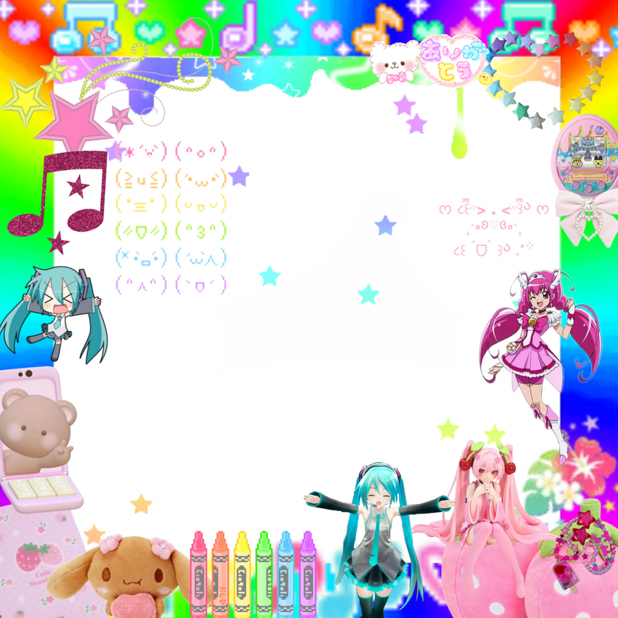 Boder Core Multicolored Cutecore Border by HastuneMary on DeviantArt