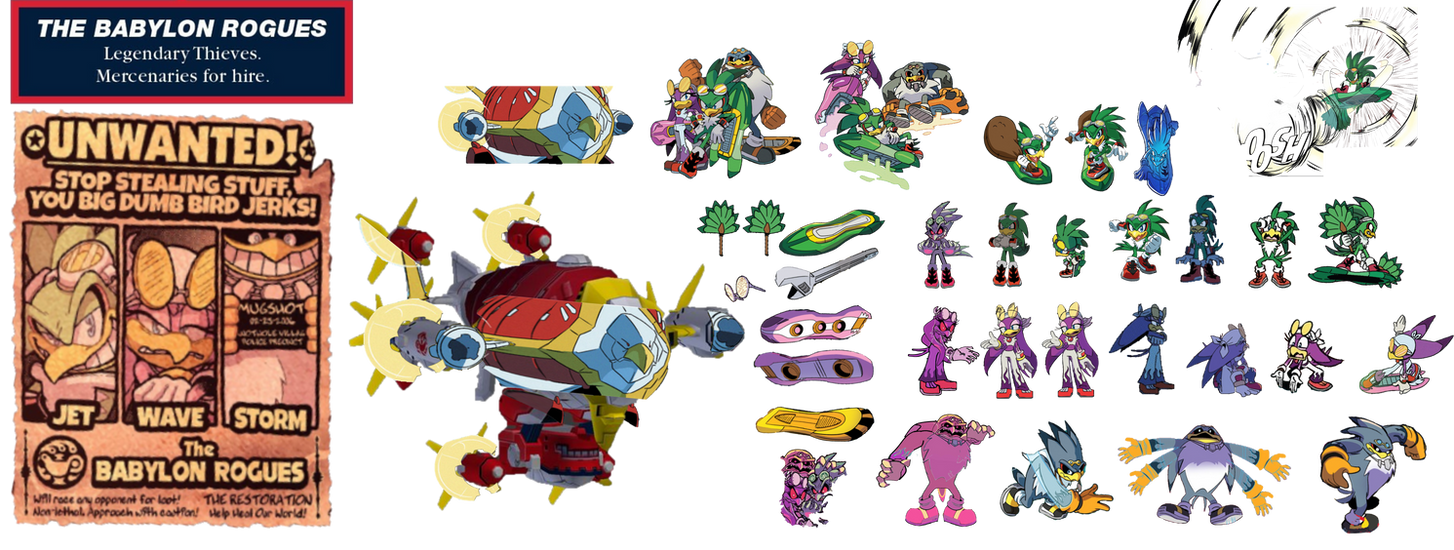 Babylon Rouges From Sonic Jet Wave Storm The Babylon Rogues Sonic Idw by darkgame9L on DeviantArt