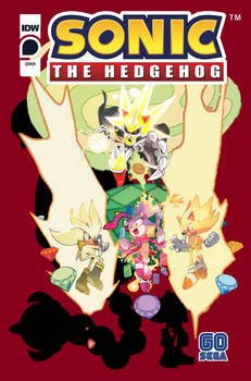 Super Battle Legendary Fan Collage cover Sonic Idw