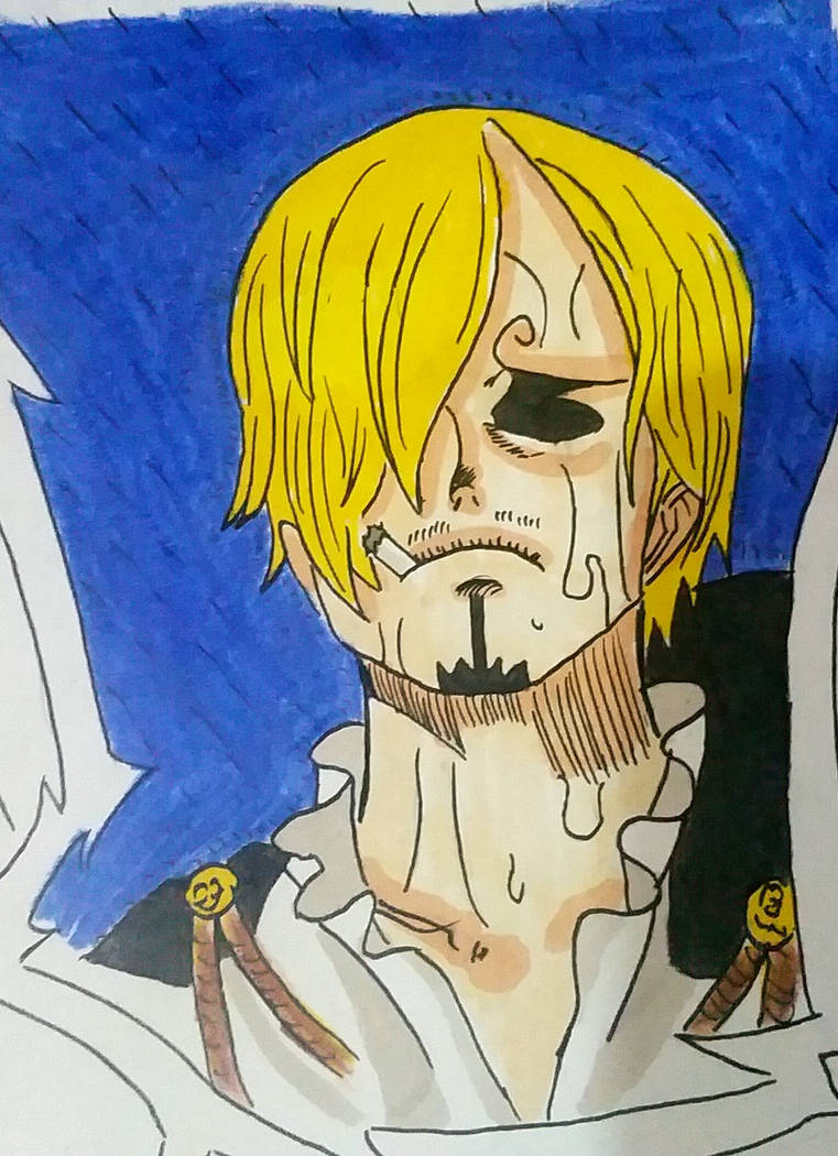 Sanji Vinsmoke Sad One Piece Copic by gustavo4l on DeviantArt