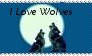 I love Wolves Stamp