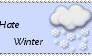I Hate Winter Stamp