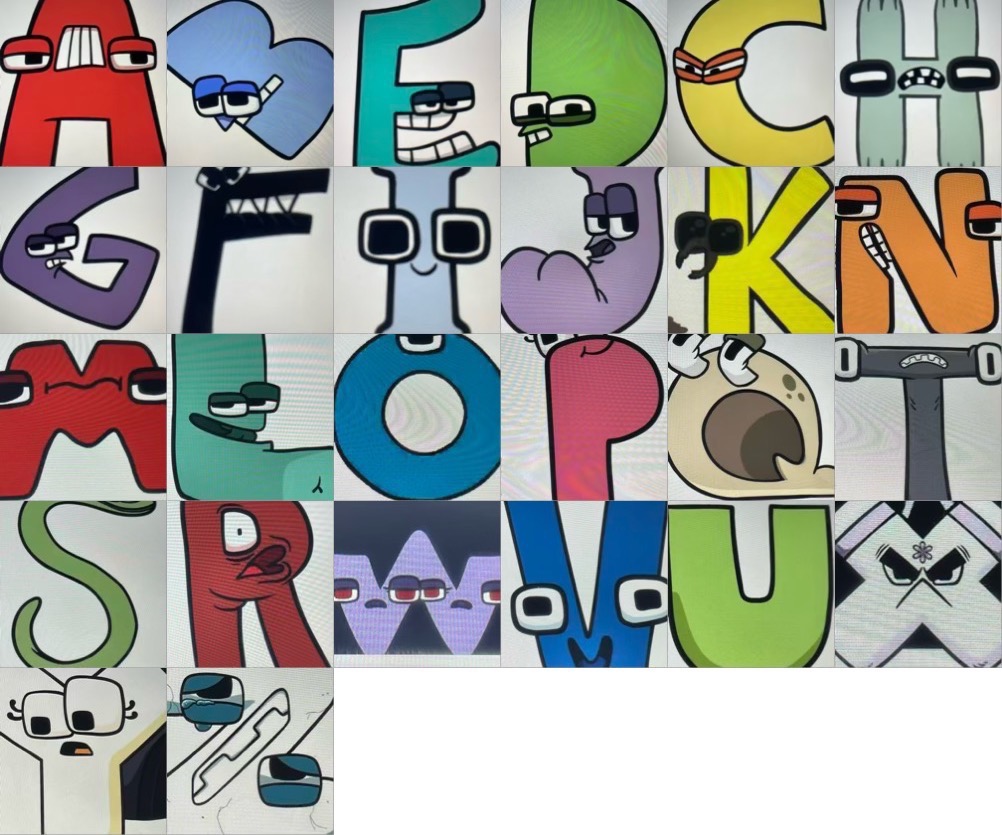 Alphabet Lore letters by OhYeahCartoonsFan on DeviantArt