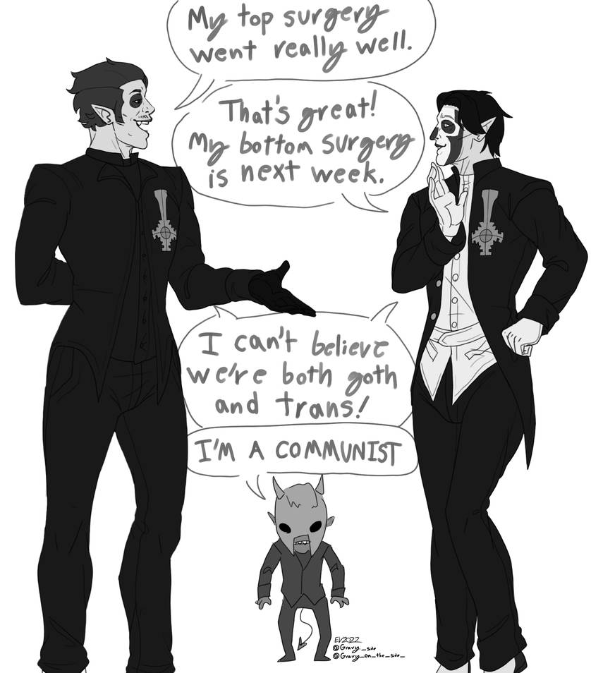 I Can't Believe We're Both Goth And Trans