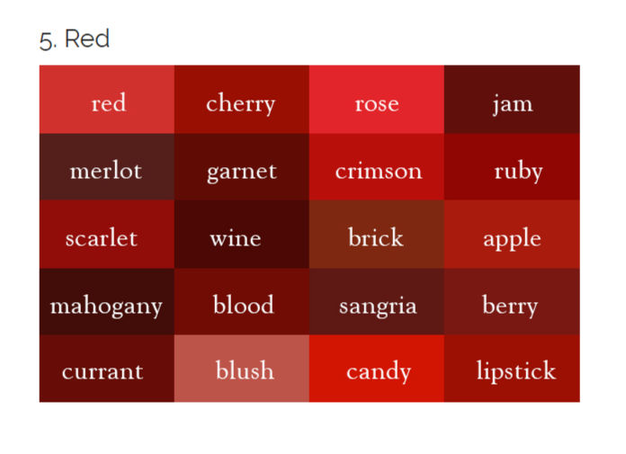 Red Color Variations by Gold-The-Narrator on DeviantArt