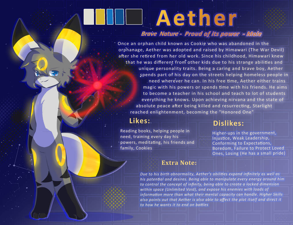 Aether The Umbreon (Official Ref Sheet 2024) by Gold-The-Narrator on ...